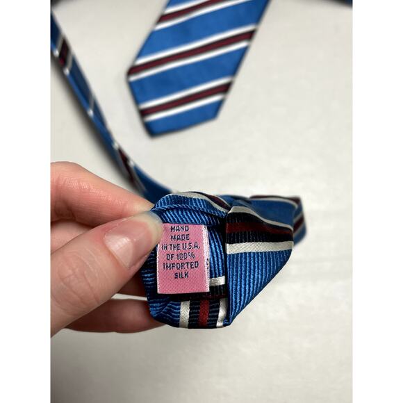 VINEYARD VINES Bundle of 2 Men's Neck Ties 100% Silk Plaid Check Multi Striped - Picture 5 of 14